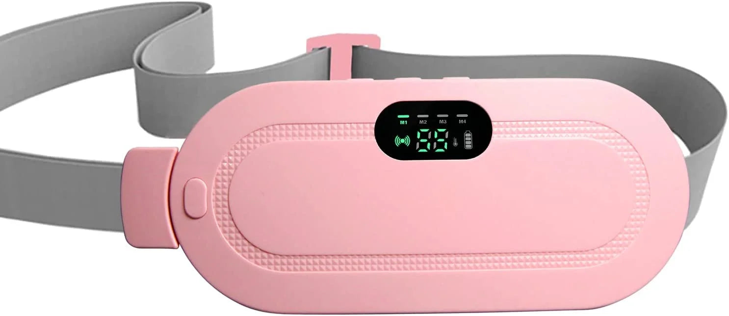 Suicune Menstrual Heating Pad, Period Heating Pad for Cramps Massager with 3 Heat Levels and 4-Speed Massage Modes Back or Belly Period Pain Relief Heating Pads for Women and Girls - Gobasket Mart